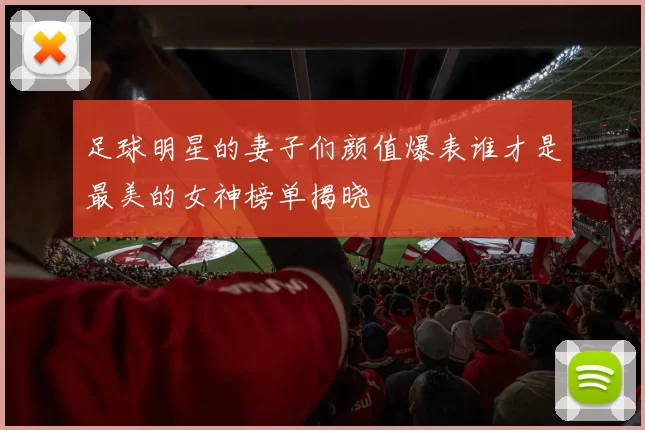 足球明星的妻子们颜值爆表谁才是最美的女神榜单揭晓